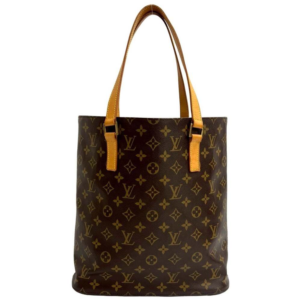 LOUIS VUITTON Authentic Brown Monogram Leather Tote Bag - Picture 3 of 10
